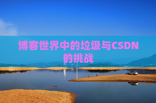 博客世界中的垃圾与CSDN的挑战